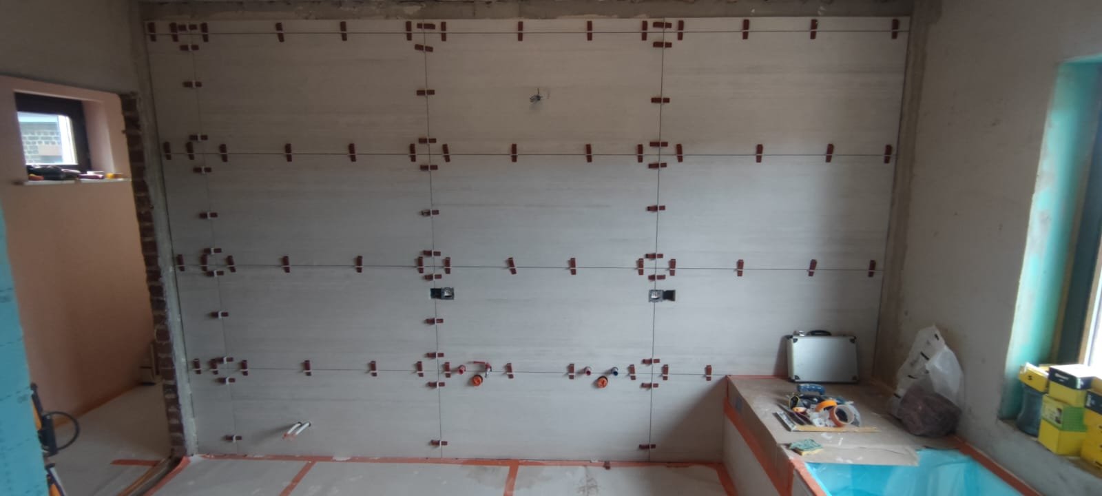 Pose de carrelage grand format 120x60 cm à Bruxelles